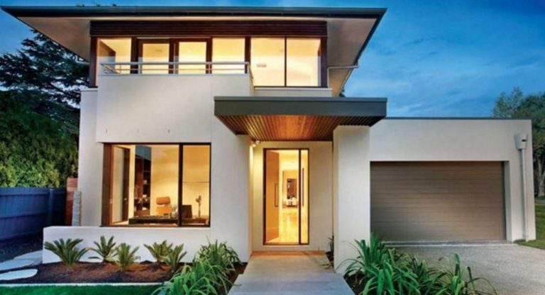 Casas modernas de dos plantas - Fachadas de casas